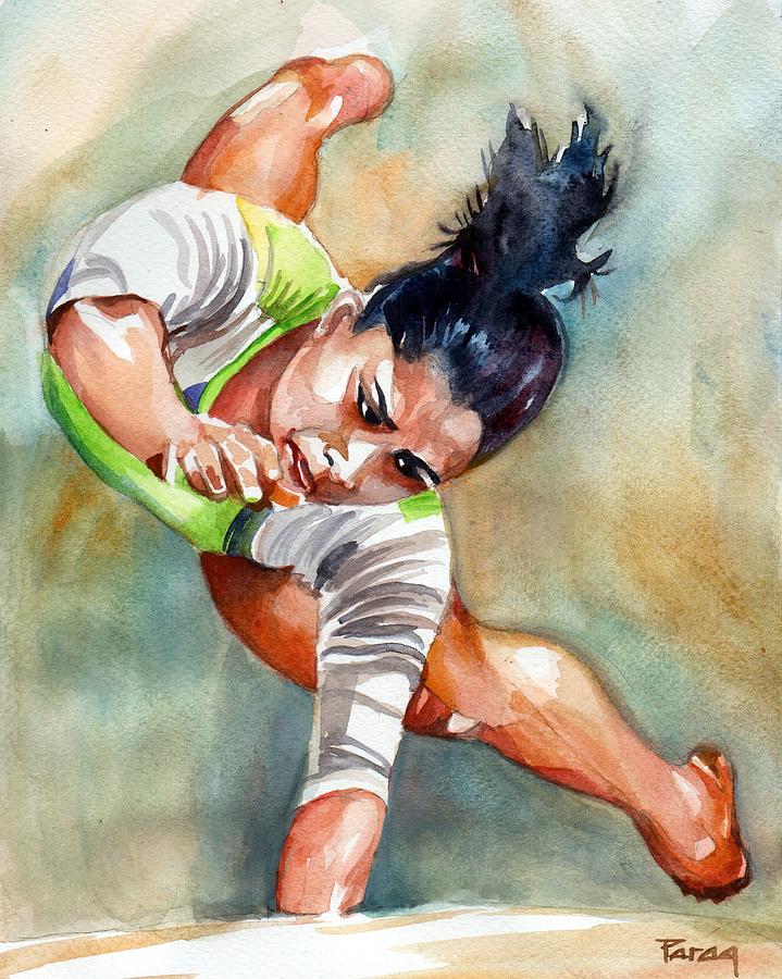 The Indian Gymnast Painting by Parag Pendharkar