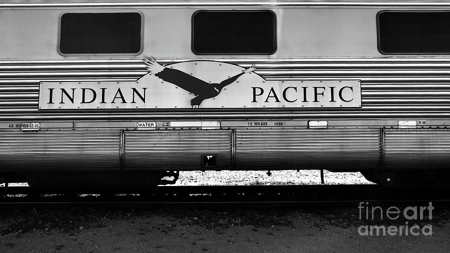 The Indian Pacific BW Photograph by Tim Richards