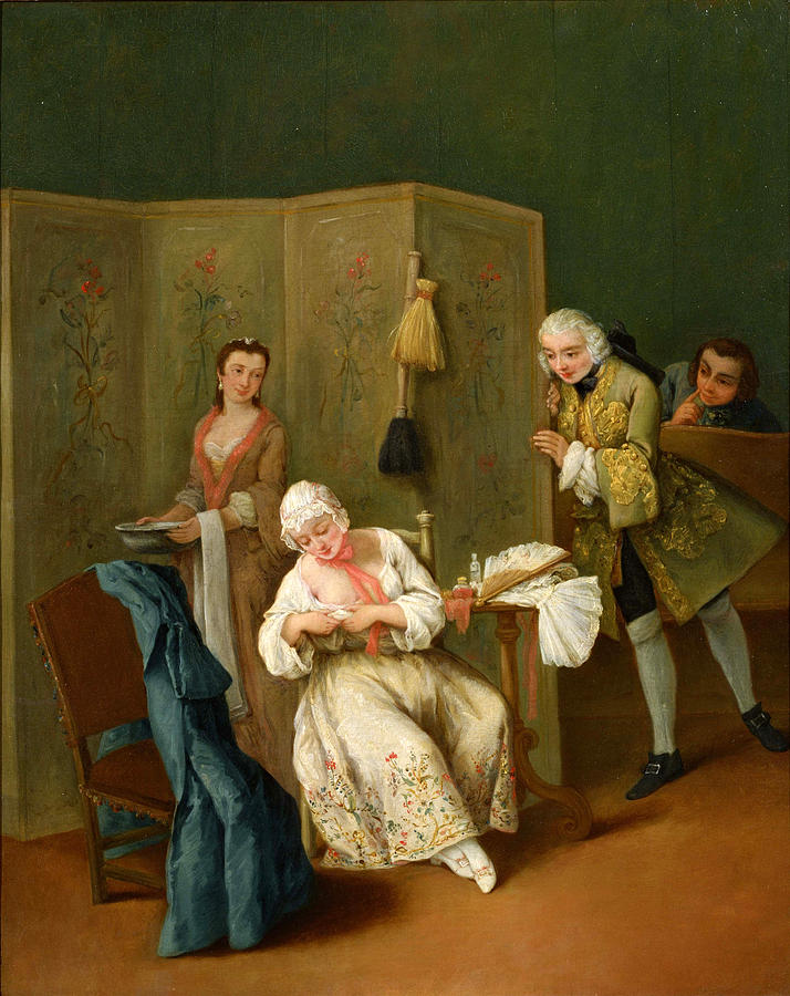 The Indiscreet Gentleman Painting by Pietro Longhi