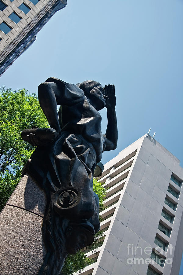 The Industrial Sculpture In Charlotte Photograph