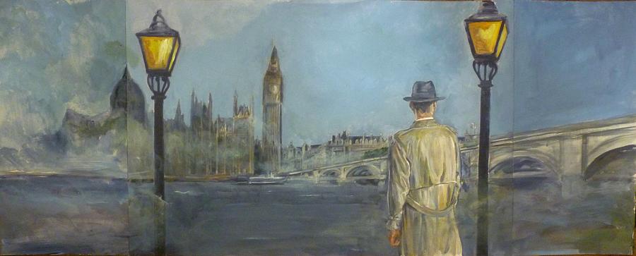 London Painting - The Inspector by Bryan Bustard
