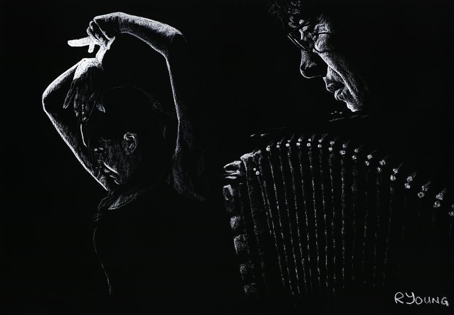 Music Pastel - The Intensity of Flamenco by Richard Young