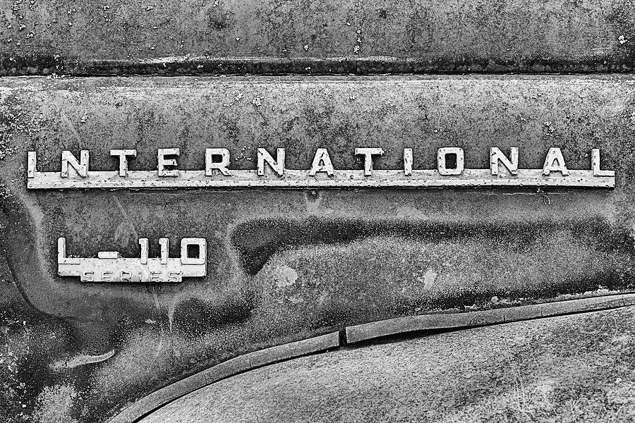 The International L-110 in Black and White Photograph by JC Findley