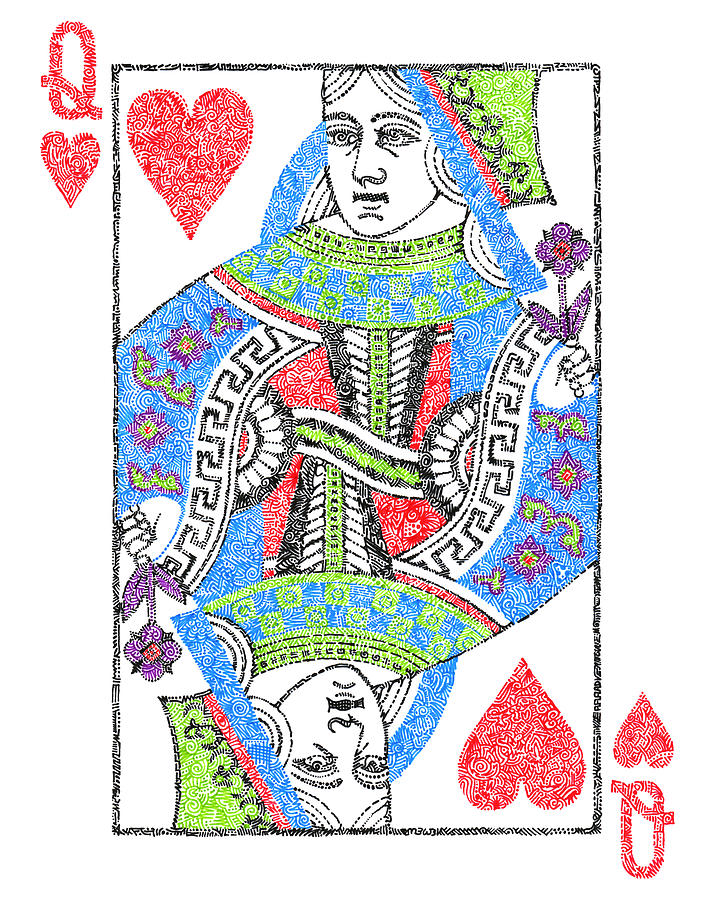 how to play queen of hearts drawing