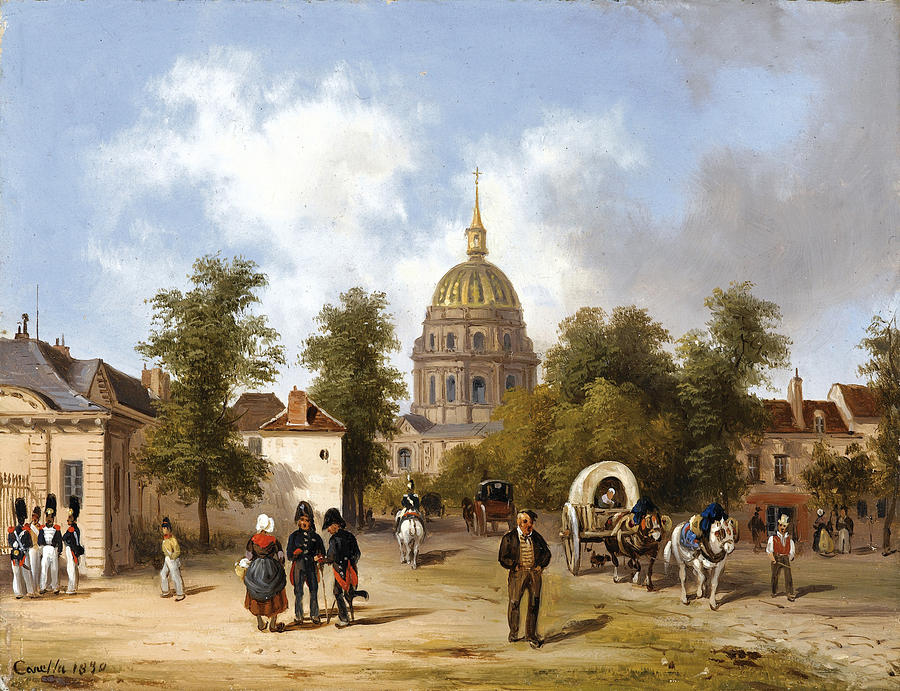 The Invalides. Paris Painting by Giuseppe Canella