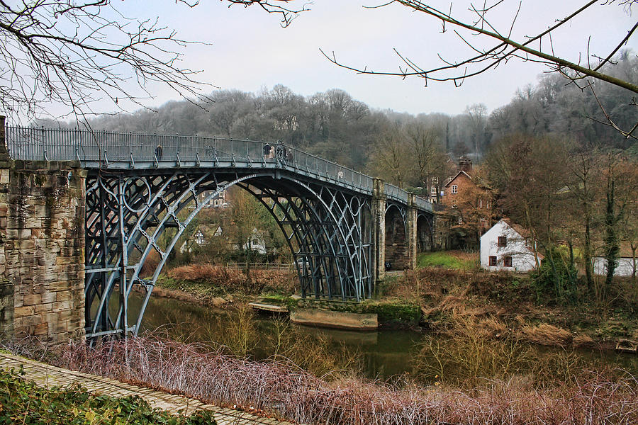The Iron Bridge In Winter Photograph
