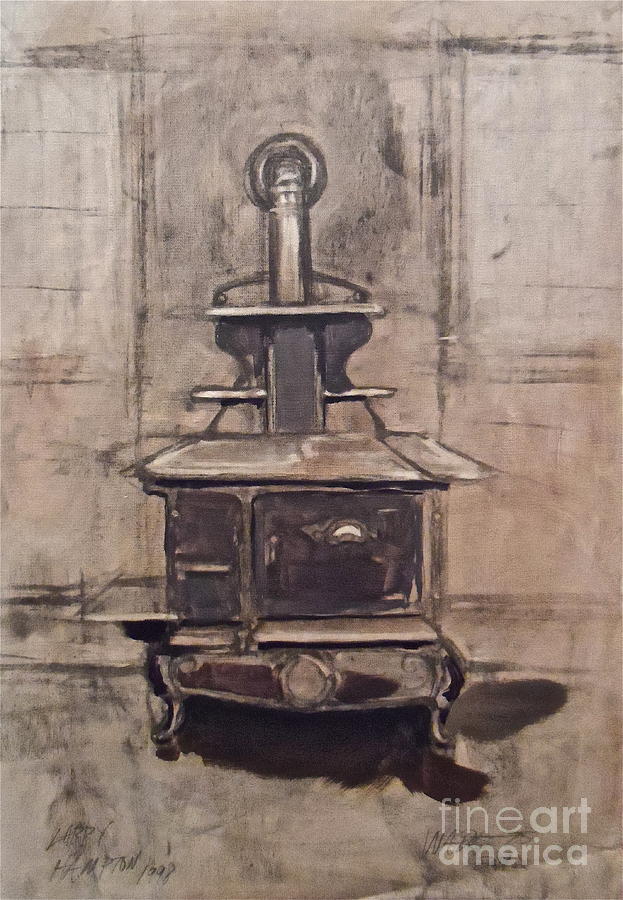 The Iron Stove Painting by Wade Hampton