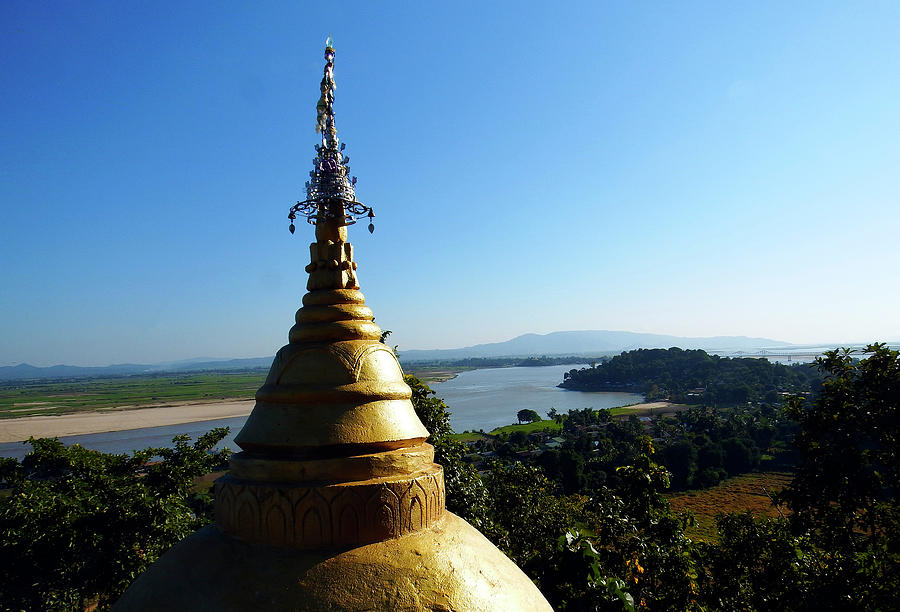 The Irrawaddy river from Tigyang Photograph by Kurt Van Wagner