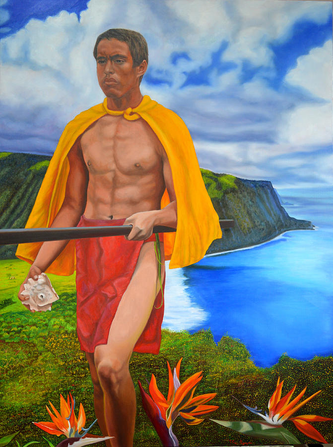 The Island Man Painting by Thu Nguyen