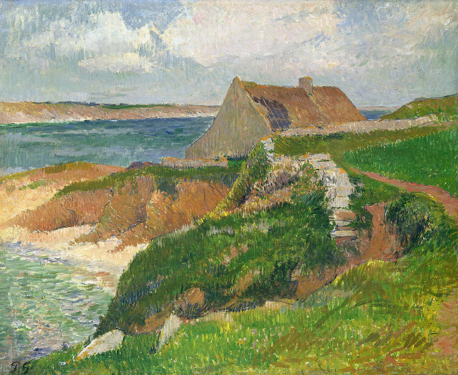 The Island of Raguenez. Brittany Painting by Henry Moret