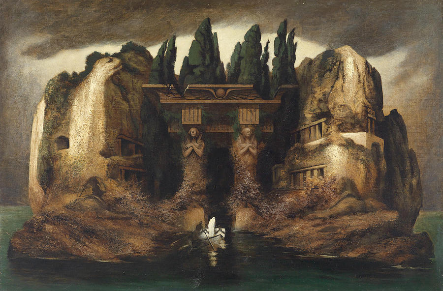 Karl Wilhelm Diefenbach Painting - The Island of the Dead by Karl Wilhelm Diefenbach