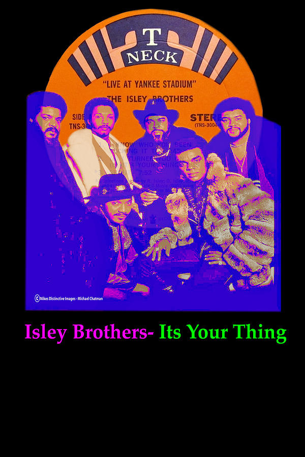Isley Brothers Digital Art - The Isley Brothers by Michael Chatman