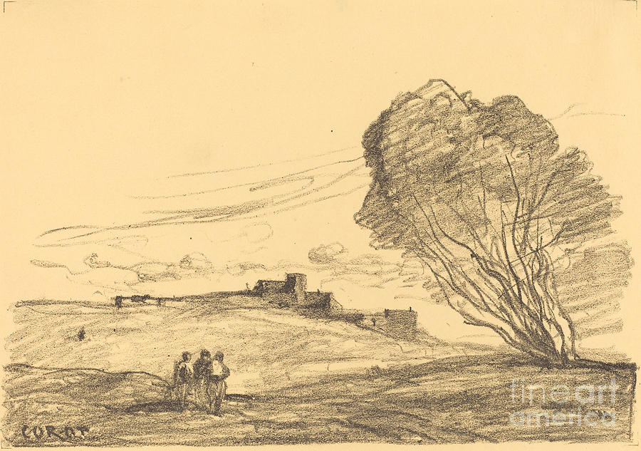 The Isolated Fort (le Fort Detache) Drawing by Jean-baptiste-camille ...