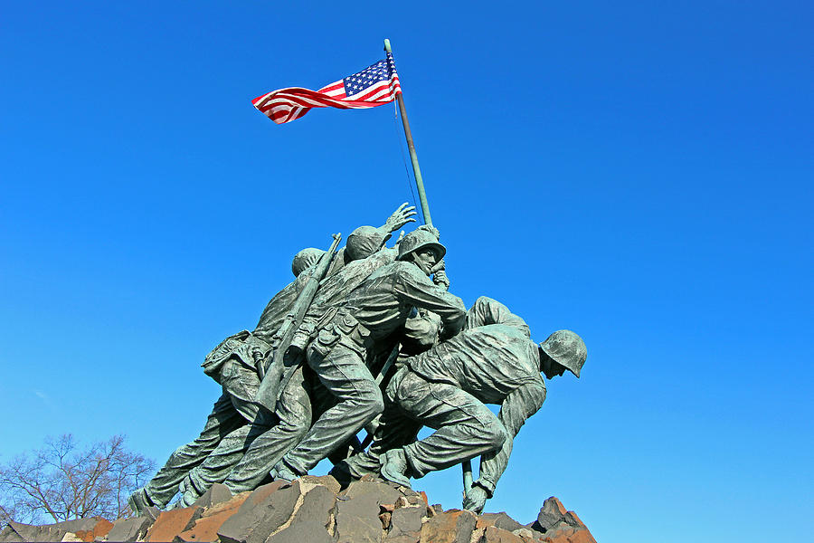The Iwo Jima Monument -- West Side Photograph by Cora Wandel
