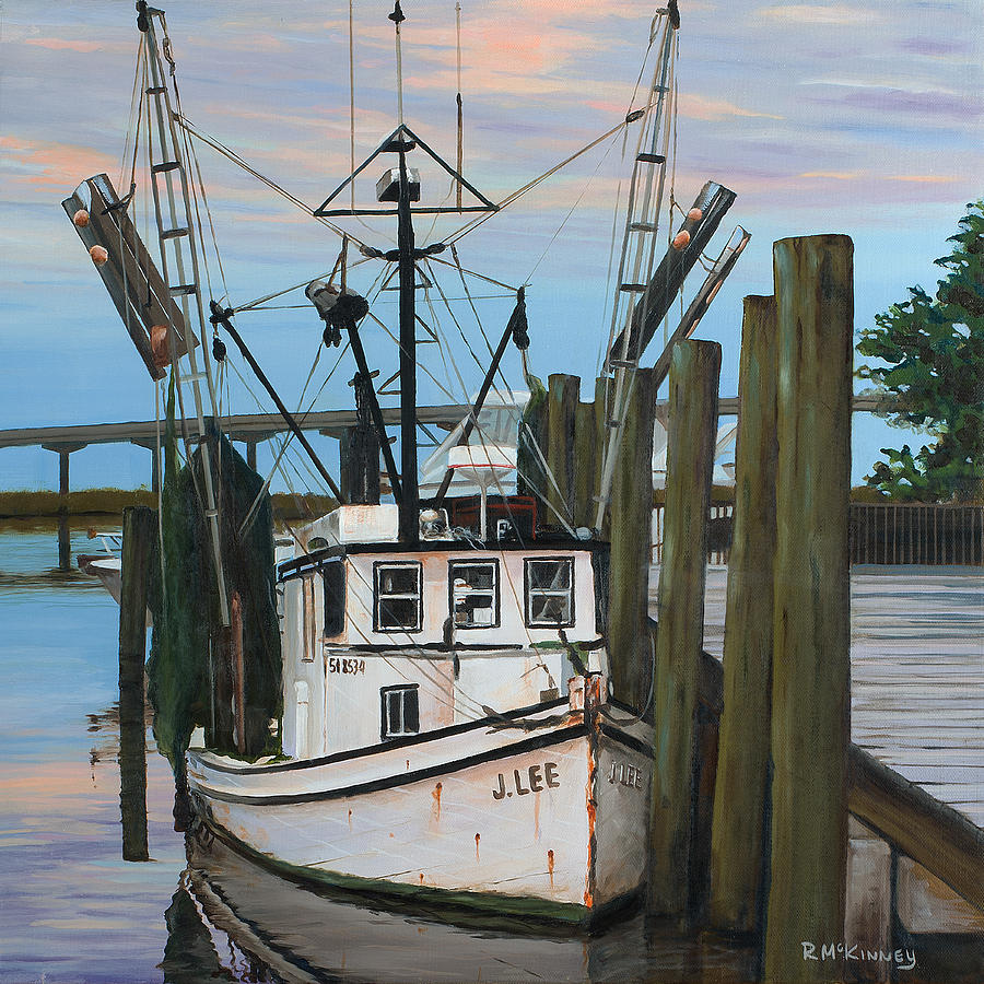 Boat Painting - the J LEE by Rick McKinney
