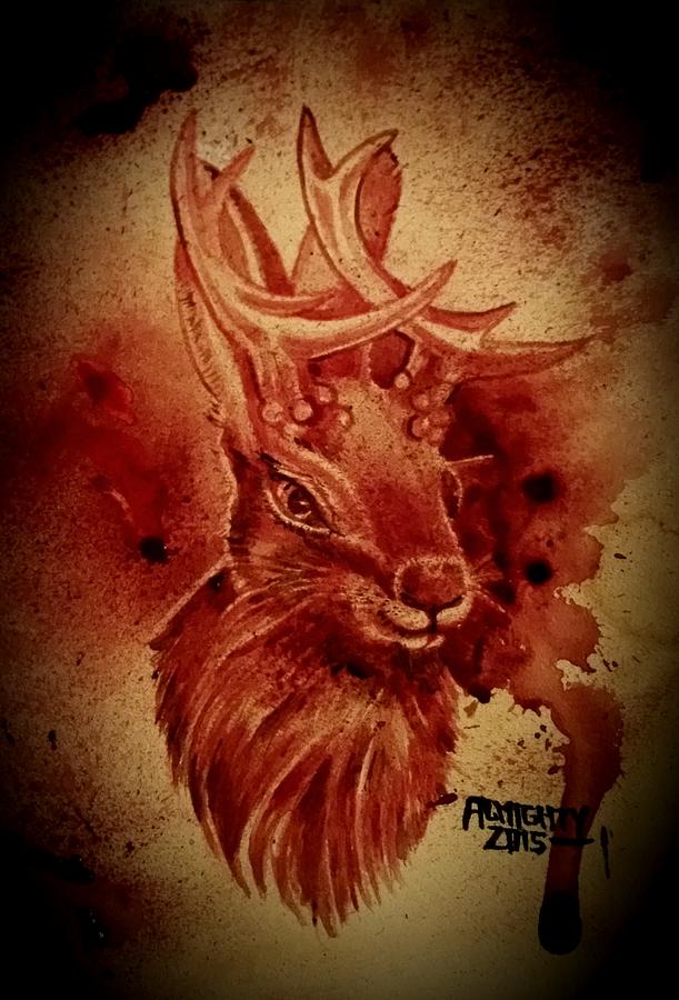 The Jackalope  Painting by Ryan Almighty