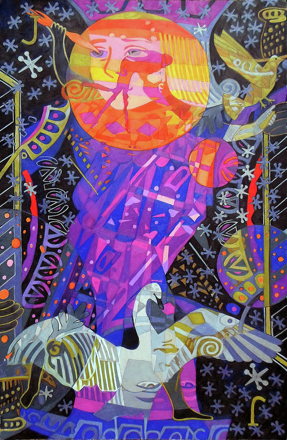 Jacks Painting - The Jacks of Jupiter by Denise Weaver Ross Jacks Painting - The Jacks of Jupiter by Denise Weaver Ross