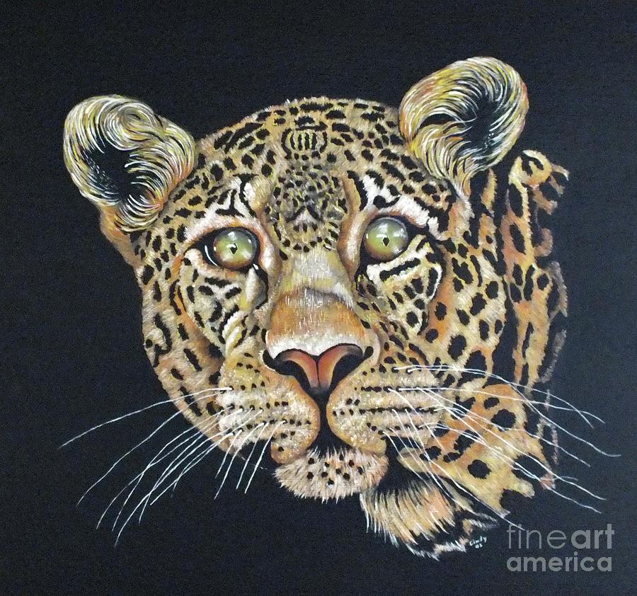 The Jaguar - Acrylic Painting Painting by Cindy Treger
