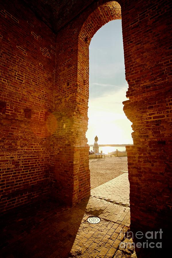 The Jamestown Church Entryway Photograph by Rachel Morrison