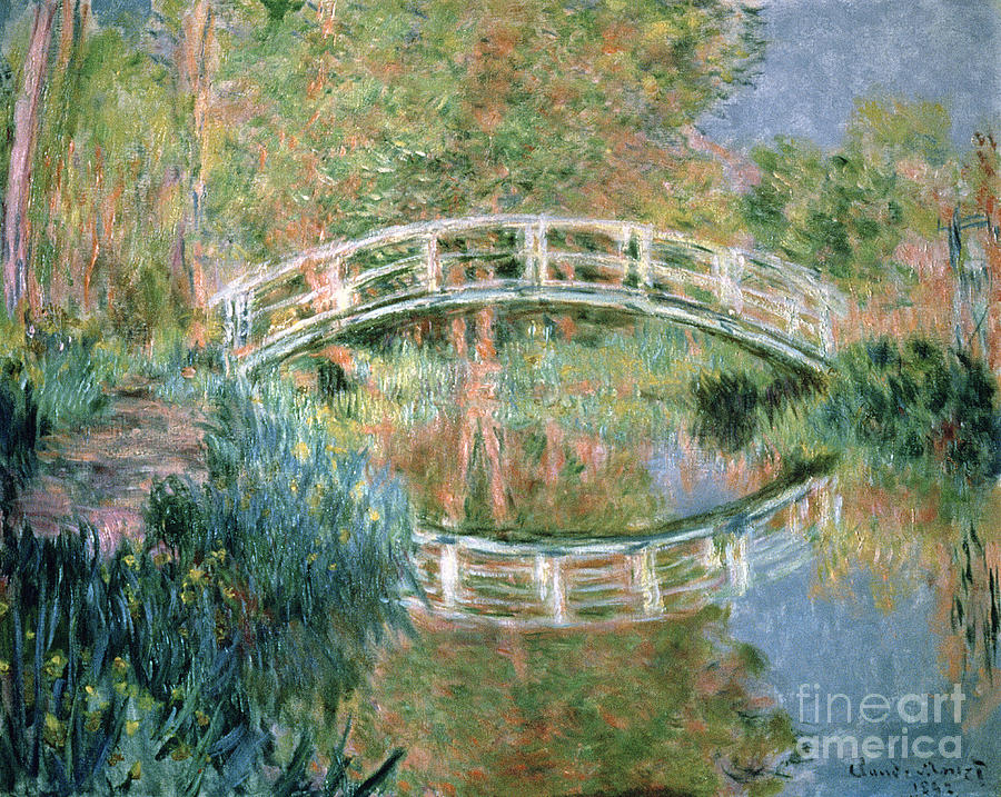 Claude Monet Painting - The Japanese Bridge by Claude Monet