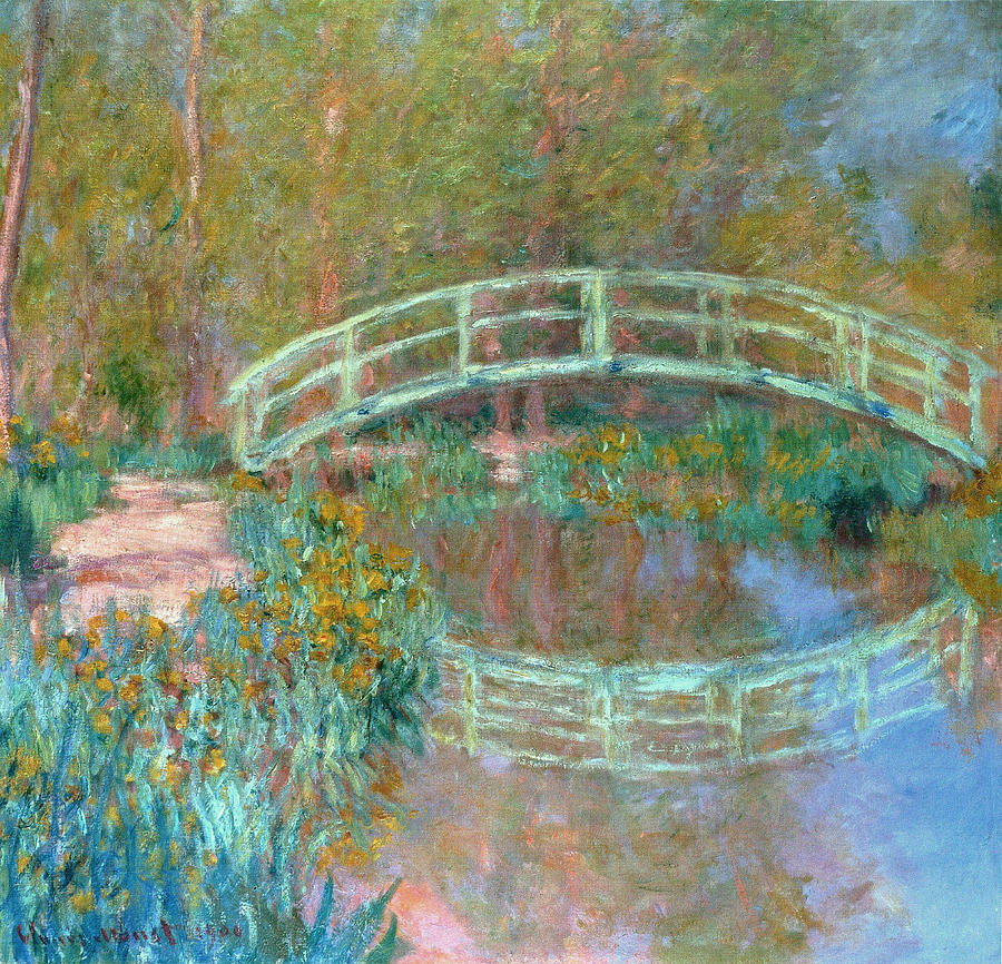 Lily Painting - The Japanese Bridge The Bridge In Monets Garden, 1900 by Claude Monet
