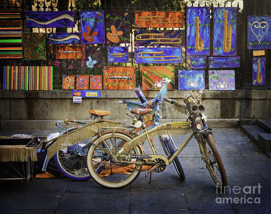 The Jazz Bicycles of New Orleans Photograph by Craig J Satterlee