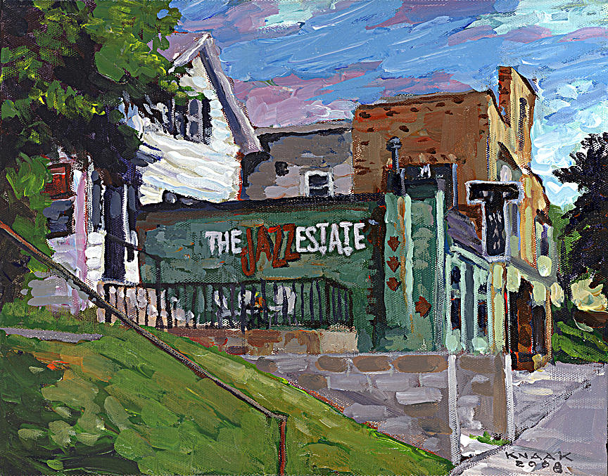 Jazz Painting - The Jazz Estate by Dale Knaak
