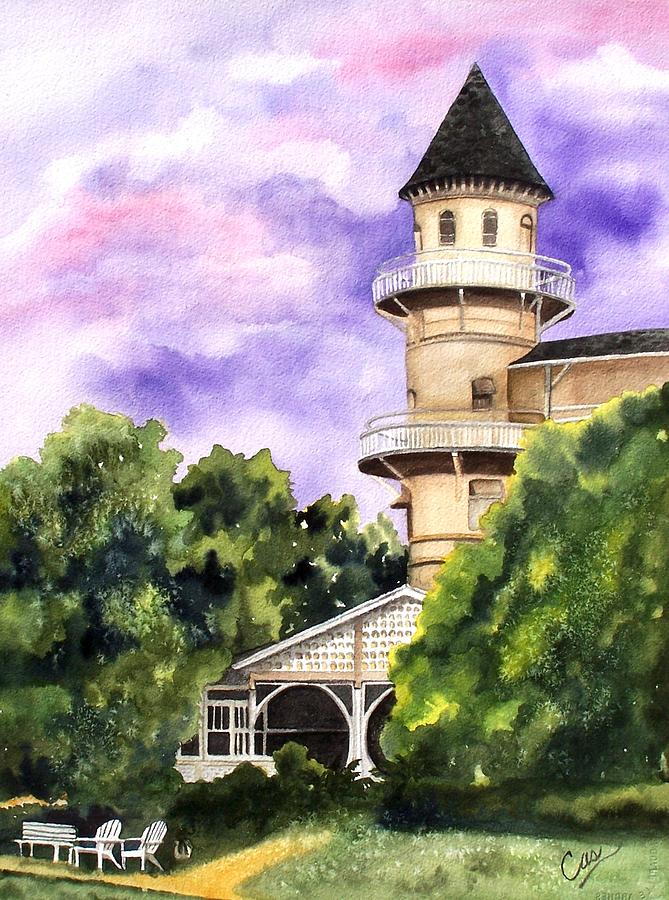 Architecture Painting - The Jekyll Island Club by Karen Casciani