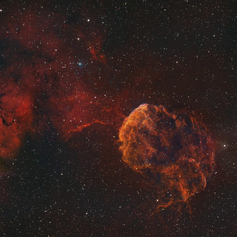 Space Photograph - The Jellyfish Nebula by Rolf Geissinger