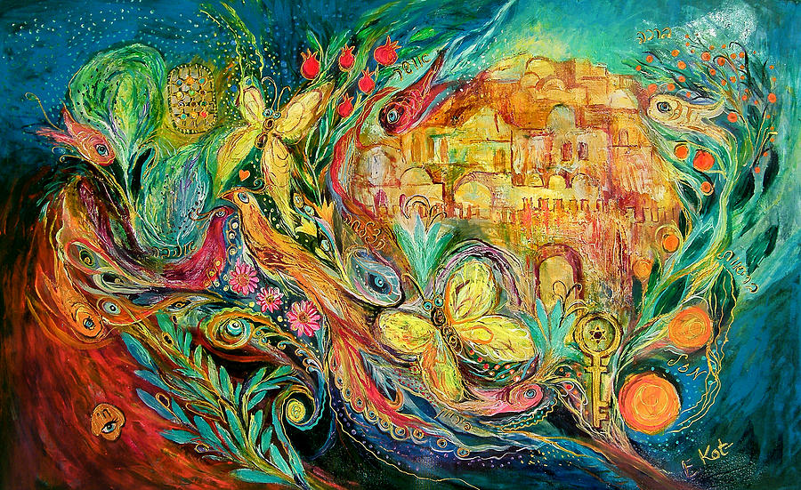 The Jerusalem Key Painting by Elena Kotliarker