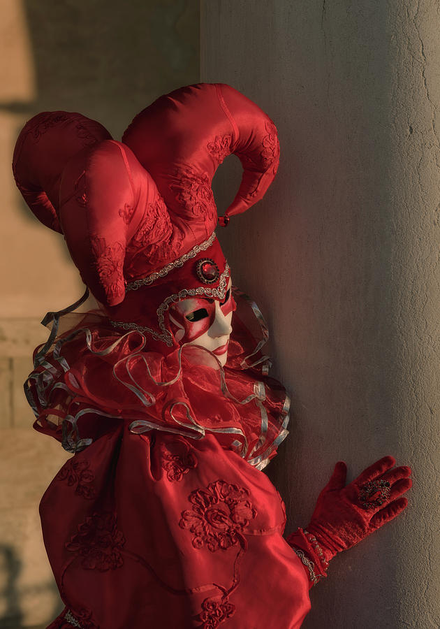 The Jester In Red Photograph