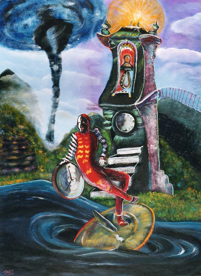 The Jester of Time Painting by Dennis Tawes