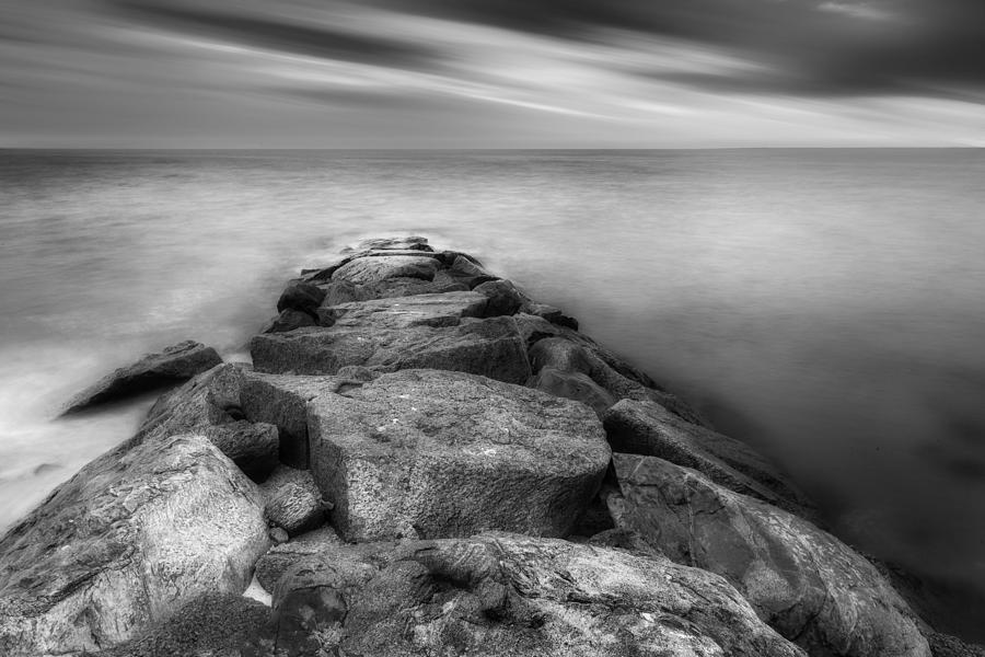 The Jetty BW Photograph by Bill Wakeley