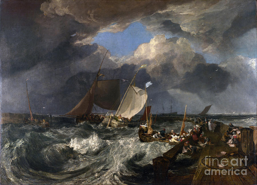J M W Turner Painting - The Jetty of Calais by Celestial Images