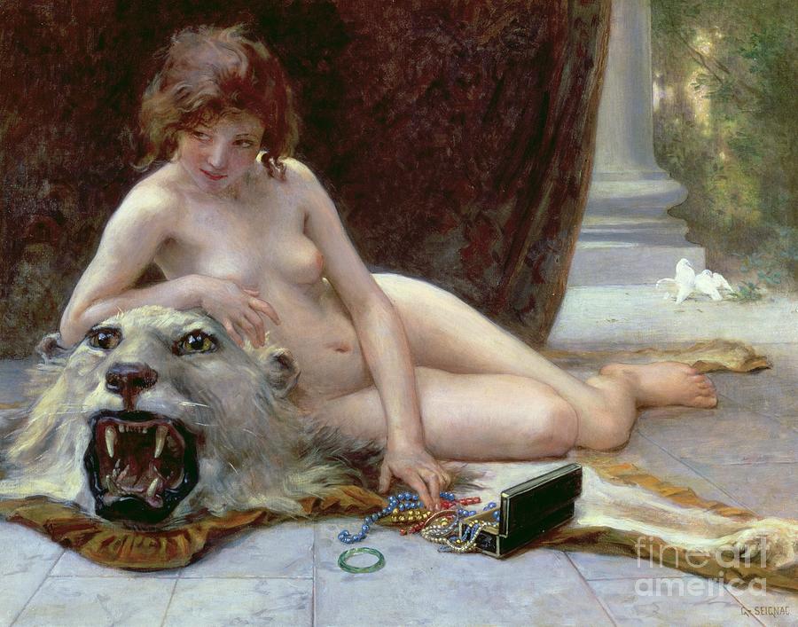 Nude Painting - The Jewel Case by Guillaume Seignac