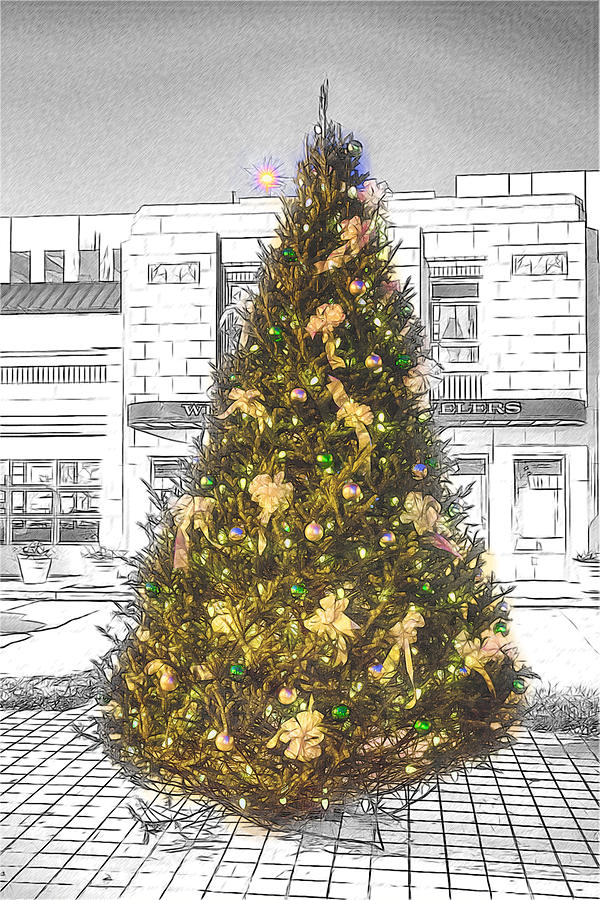 The Jewelers Christmas Tree Digital Art by John Haldane