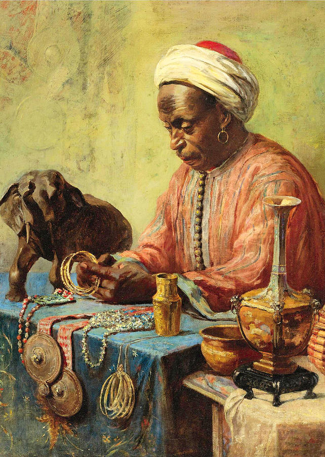 The Jewelry Maker 1900 Photograph by Munir Alawi