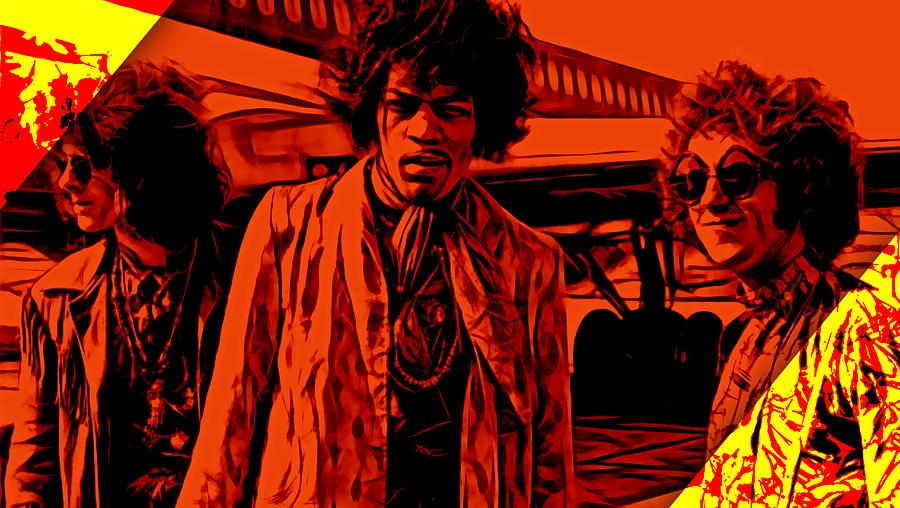 Jimi Hendrix Mixed Media - The Jimi Hendrix Experience Collection by Marvin Blaine