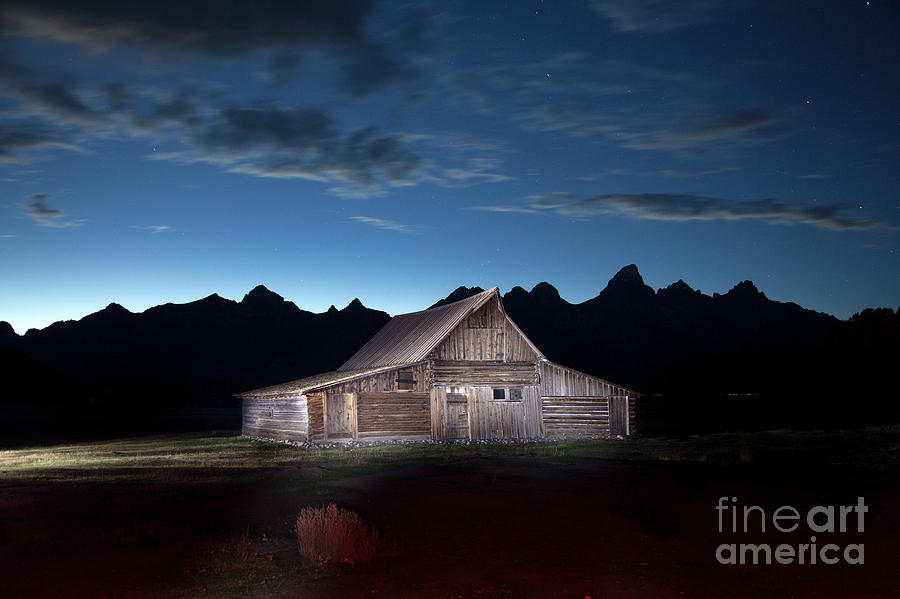 The John Moulton Barn on Mormon Row at the base of the Grand Tetons Wyoming Photograph by Greg Kopriva