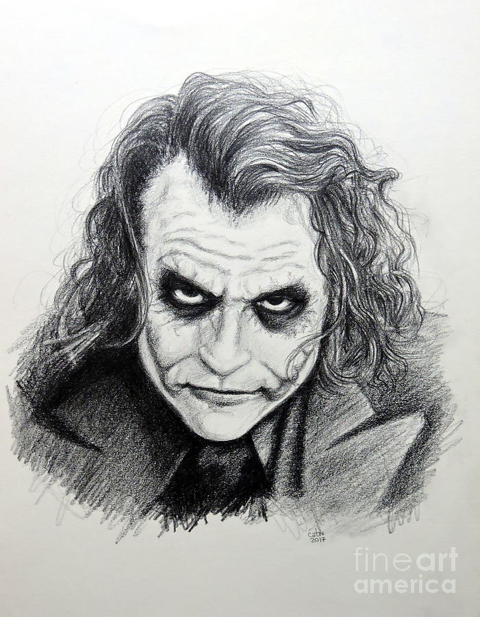 The Joker Drawing by Carina Povarchik | Fine Art America