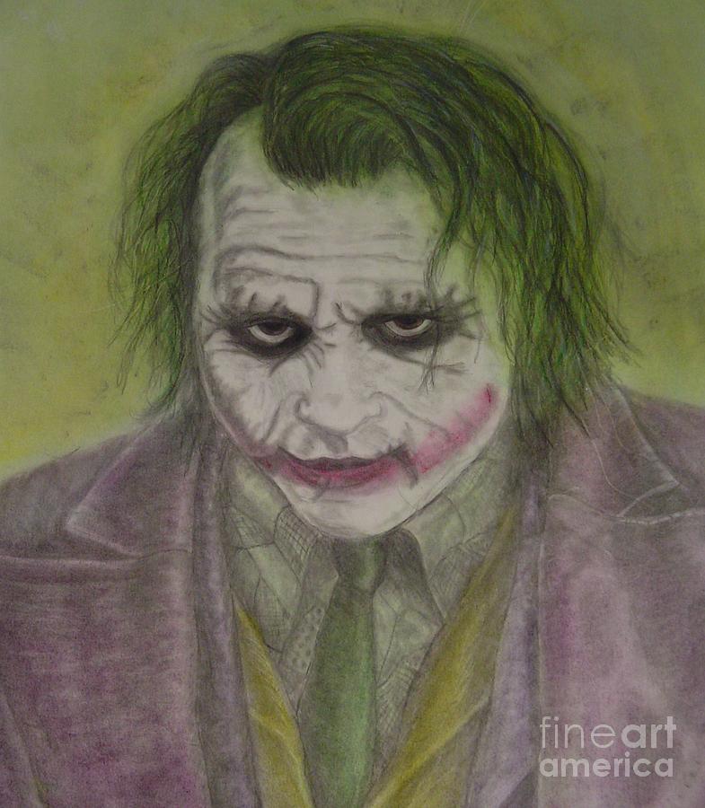 Batman Movie Drawing - The Joker by Ian Lennox
