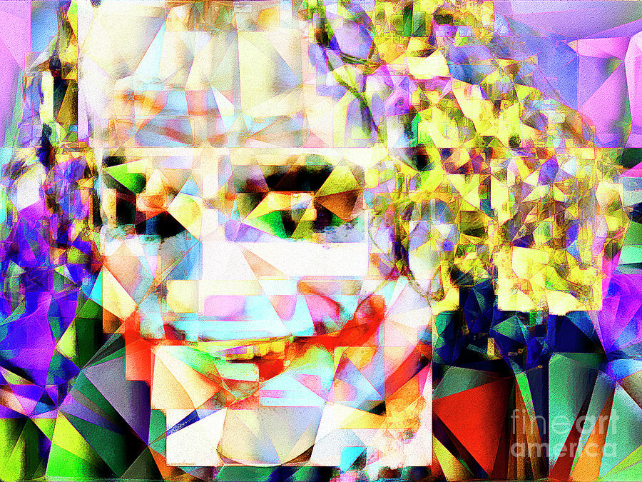 Batman Movie Photograph - The Joker in Abstract Cubism 20170403 by Wingsdomain Art and Photography