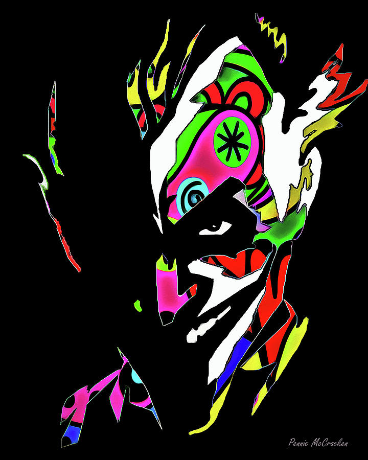 The Joker - in colour Digital Art by Pennie McCracken