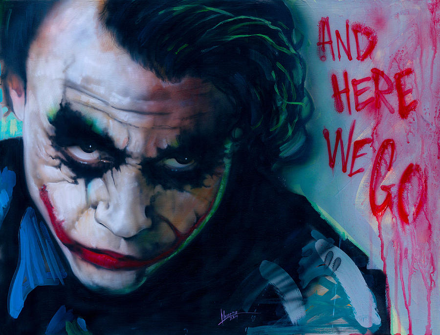 The Joker Painting - The Joker by Luis Navarro The Joker Painting - The Joker by Luis Navarro