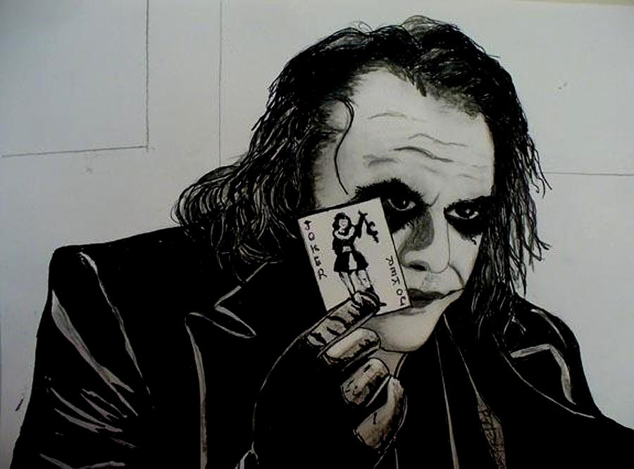 The Joker Drawing by Pj LockhArt
