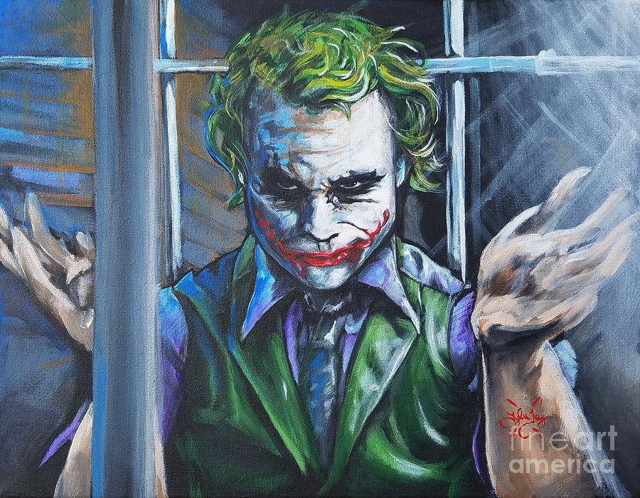The Joker Painting by Tyler Haddox