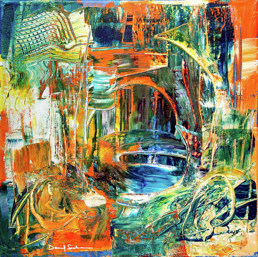 Abstract Painting - The Journey Inward by Dan Sisken