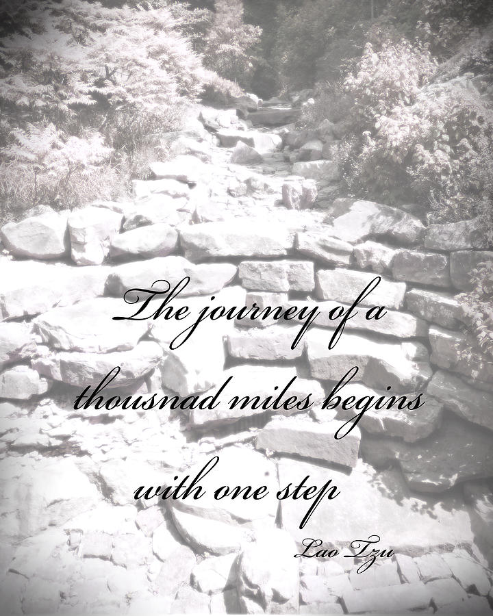 The Journey Quote  Photograph by Ann Powell