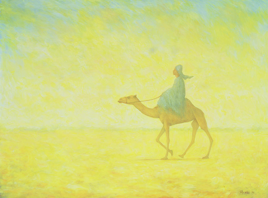 Camel Painting - The Journey by Tilly Willis