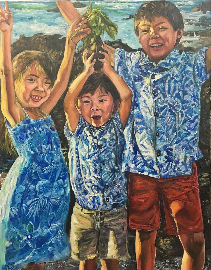 The Joy of Childhood Painting by Belinda Low